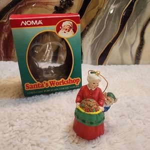 Noma Santa's Work Shop Cold Cast Porcelain Collectables 1993